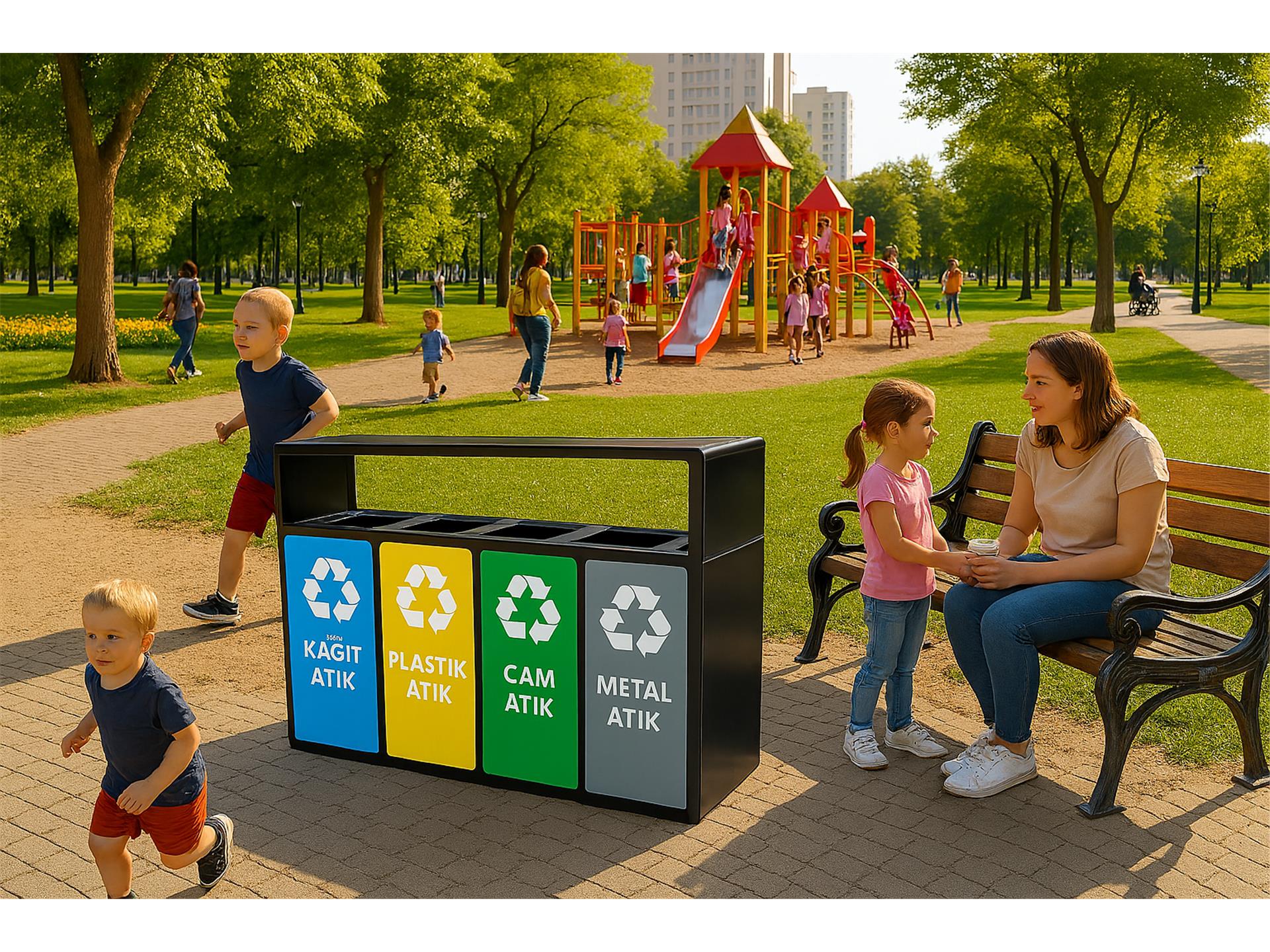 GERİ DÖNÜŞÜM KUTUSU İÇ VE DIŞ MEKAN  3760 SERİ