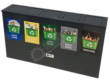 RECYCLING BIN WITH ROTARY LID AND INNER BUCKET 4185 SERIES